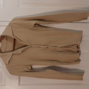 Button up Cardigan, Tan, Medium